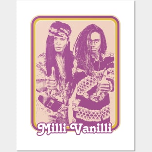 Milli Vanilli \/\ Vintage Style 90s Aesthetic Design Posters and Art